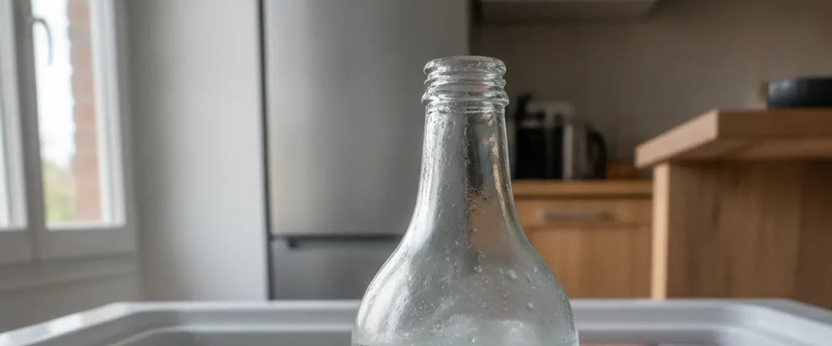 mettre bouteille verre congelateur