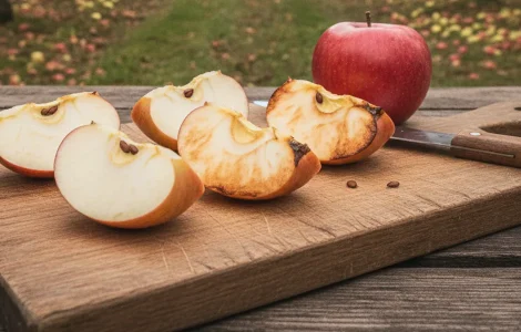 pommes brunissent elles fois coupees